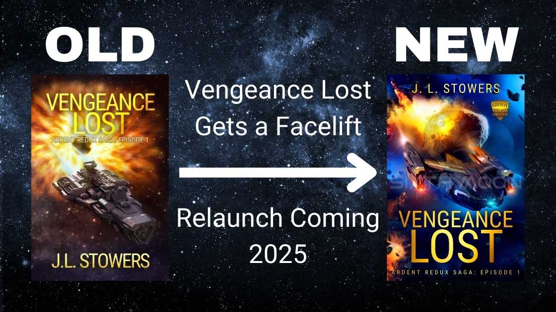 Vengeance Lost, Episode 1 in the Ardent Redux Saga, gets a facelift with a new cover for the upcoming relaunch. 